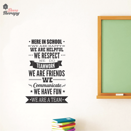 Here In School Rules Wall Sticker