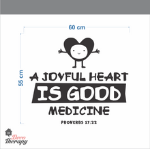 Load image into Gallery viewer, Joyful Heart Is Good Medicine Wall Sticker