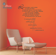 Load image into Gallery viewer, Love Is Corinthians V1 Wall Sticker