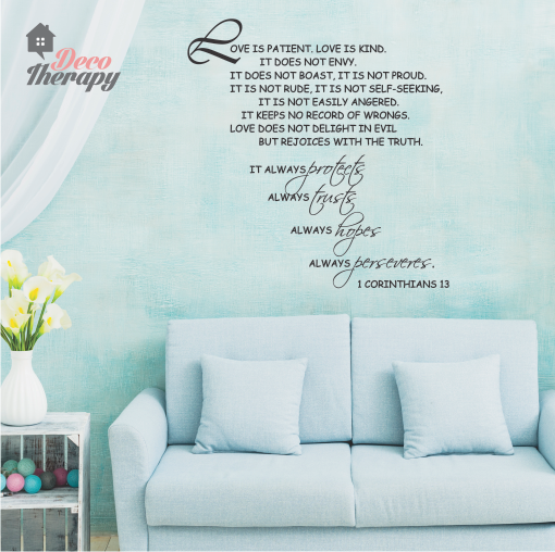 Love Is Corinthians V1 Wall Sticker