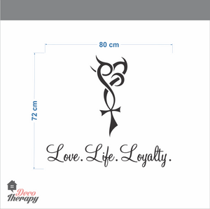 Love Life Loyalty Wall Sticker
