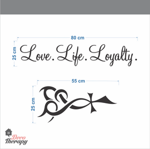 Love Life Loyalty Wall Sticker