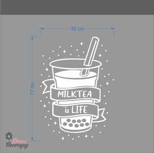 Milktea Is Life Wall Sticker