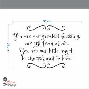 Our Little Angel Wall Sticker