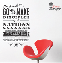 Load image into Gallery viewer, Therefore Go And Make Disciples Wall Sticker