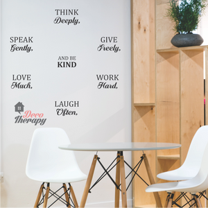Think Deeply Speak Gently Wall Sticker