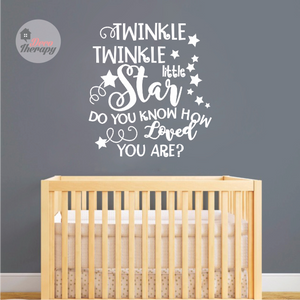 Twinkle Twinkle Little Star How Loved You Are Wall Sticker