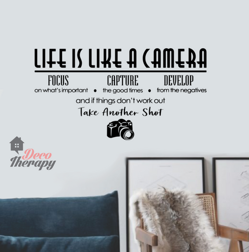 Life Is Like A Camera V1 Wall Sticker