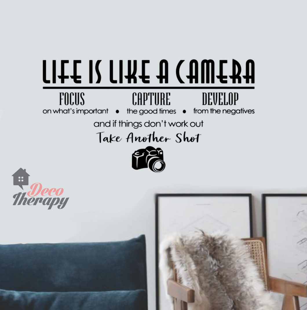 Life Is Like A Camera V1 Wall Sticker