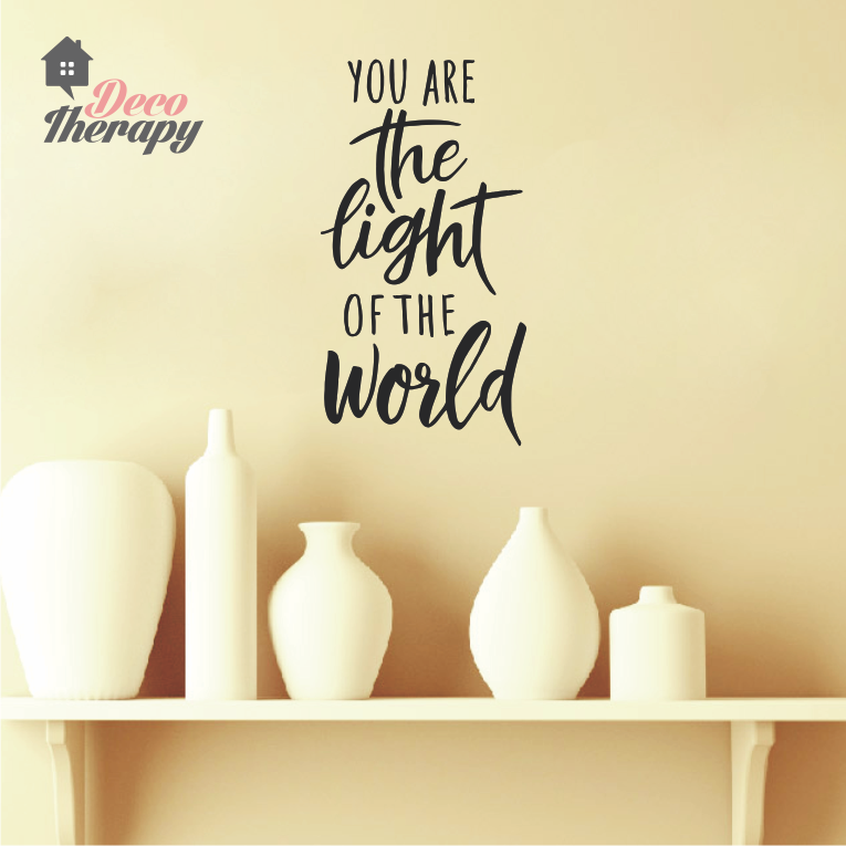 You Are The Light Of The World Wall Sticker